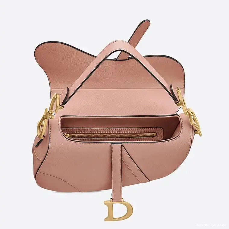 Cheap Dior Bag Apricot Calfskin Saddle Grained 0610 Luxury